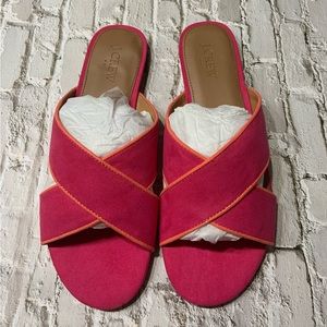 New in Box J. Crew Criss cross slide sandals